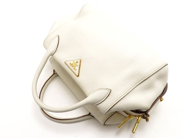 PRADA プラダ バッグ 2WAYバッグ ホワイト レザー ﾊﾞｯｸﾞ 1BB032 