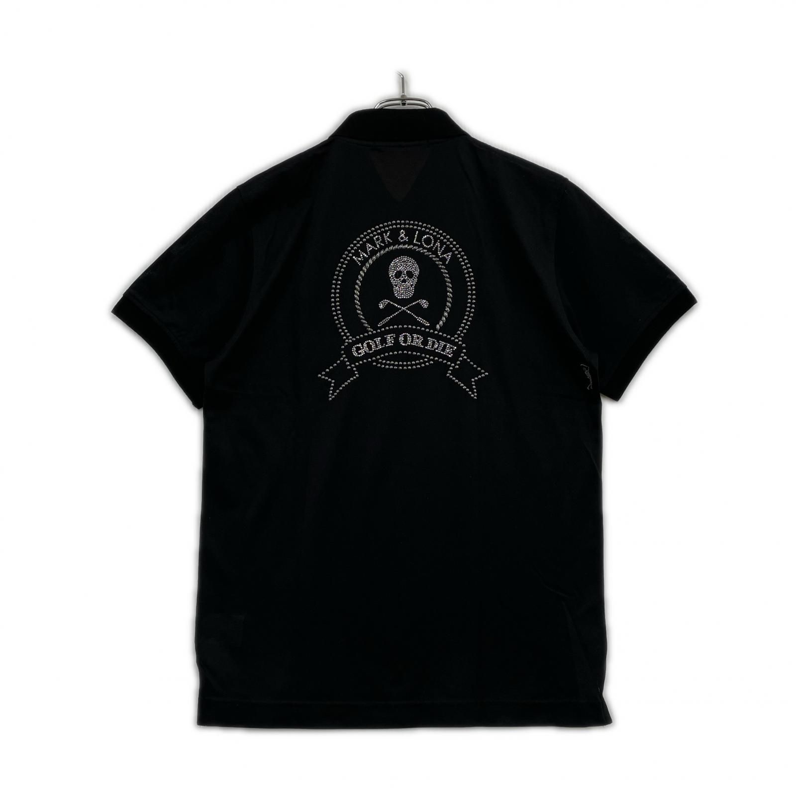 中古 メンズ マークアンドロナ MARK&LONA 半袖ポロシャツ L ブラック