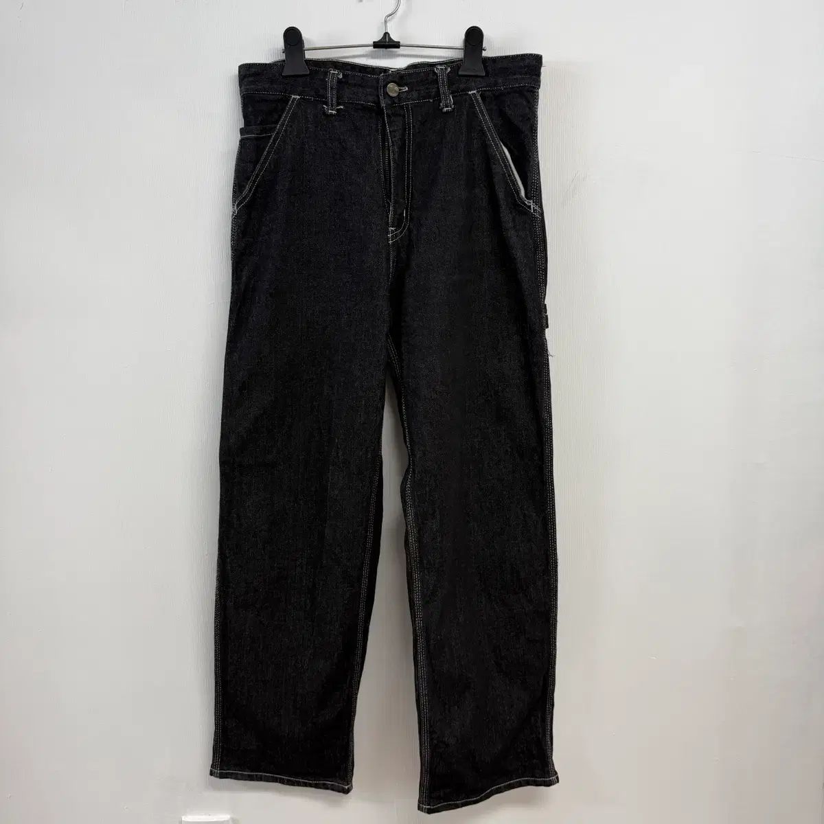 Carhartt カーハート ダブルニー ワークパンツ デニム カーペンター パンツ ブラック L JS62
