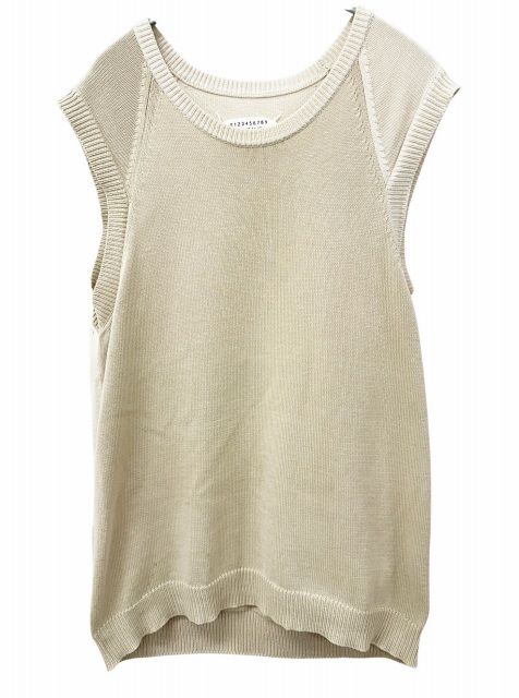 メゾンマルジェラ Maison Margiela ニット ベスト ベージュ ブランド古着ベクトル 中古260615