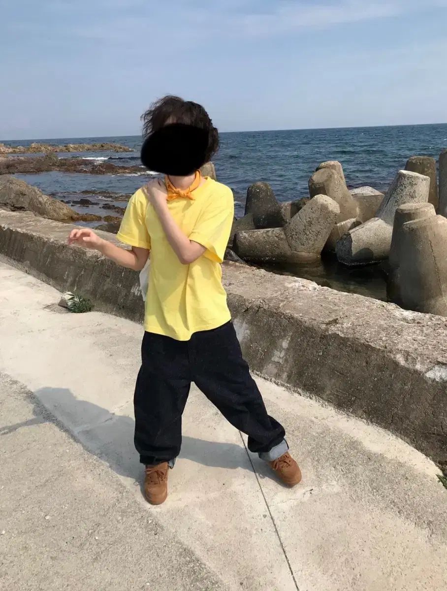 白ポイントデニム