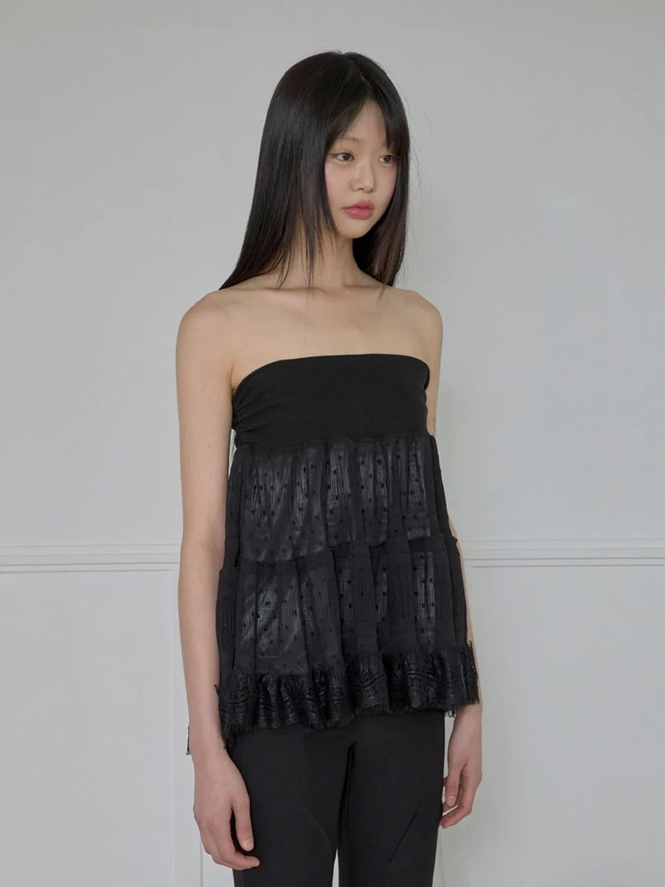 新品未使用【FLAREUP】Layered Dot Ruffle Skirt