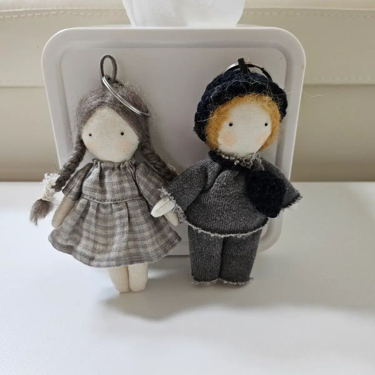(新品) ハンドメイド ファブリックぬいぐるみ キーホルダー まとめ売り