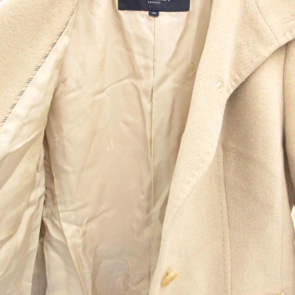バーバリー ロンドン BURBERRY LONDON アンゴラ混コート ショート丈