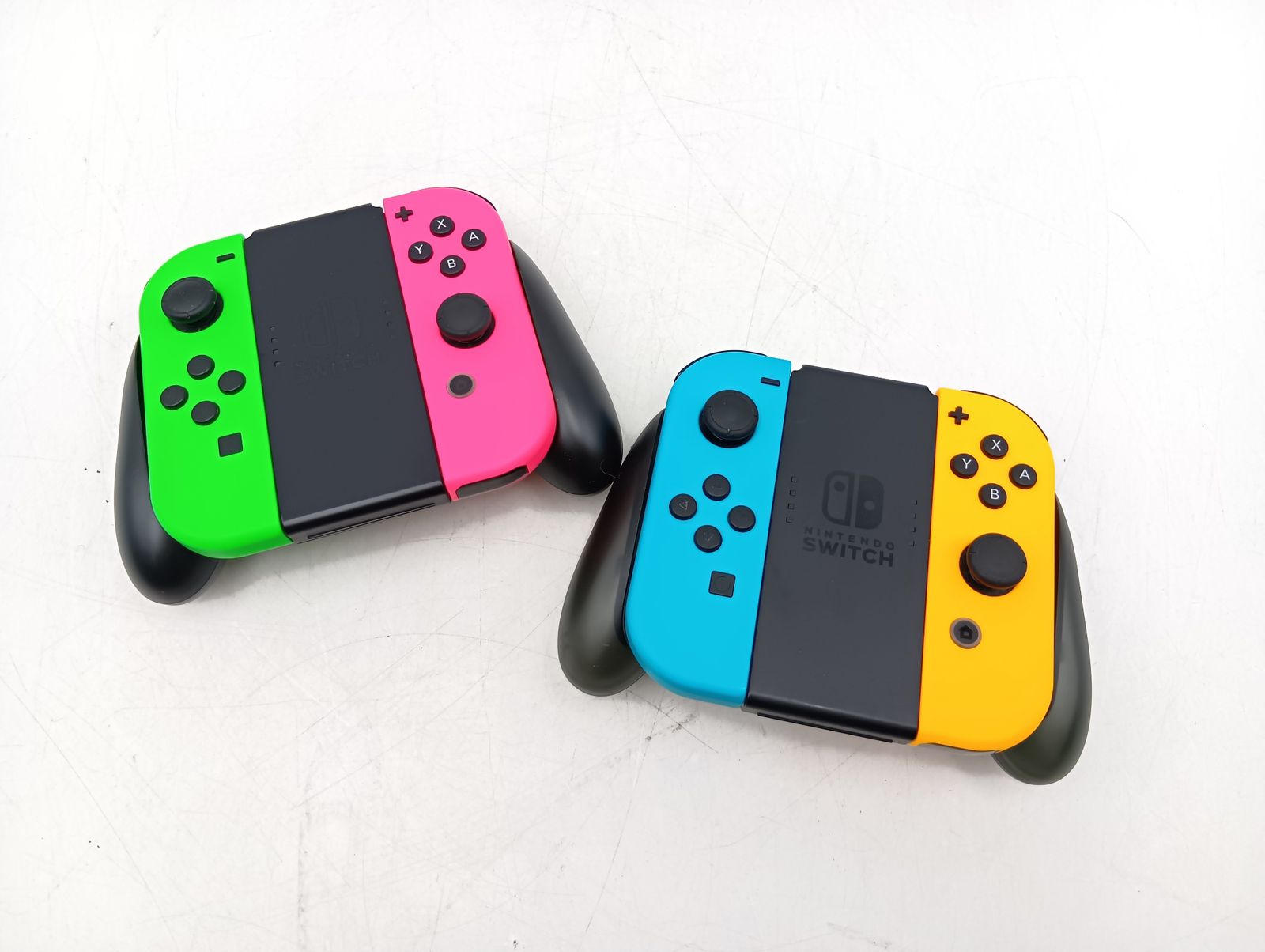Nintendo Switch ニンテンドースイッチ コントローラー ジョイコン ネオンカラー 現状品_Y9862