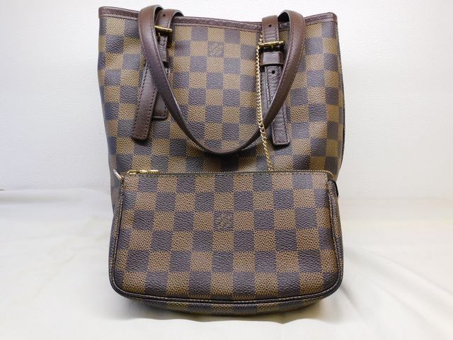 ヴィトン N42240 FL3077 ■ ダミエ マレ ポーチ付き ショルダーバッグ バケツ型 レディース LOUIS VUITTON □ 8F