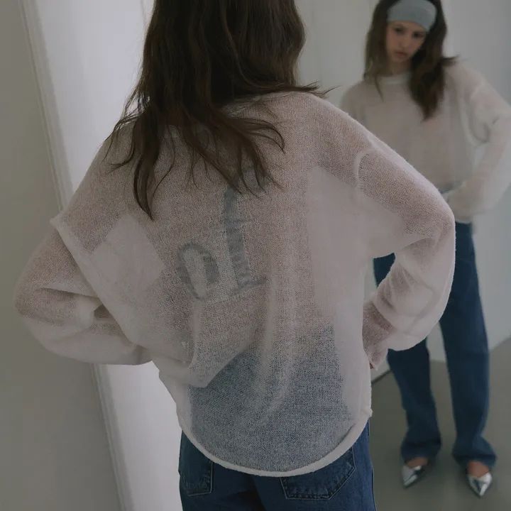 オーバーデューフレア モヘアニット MOHAIR OF SWEATER アイボリー 8,850円