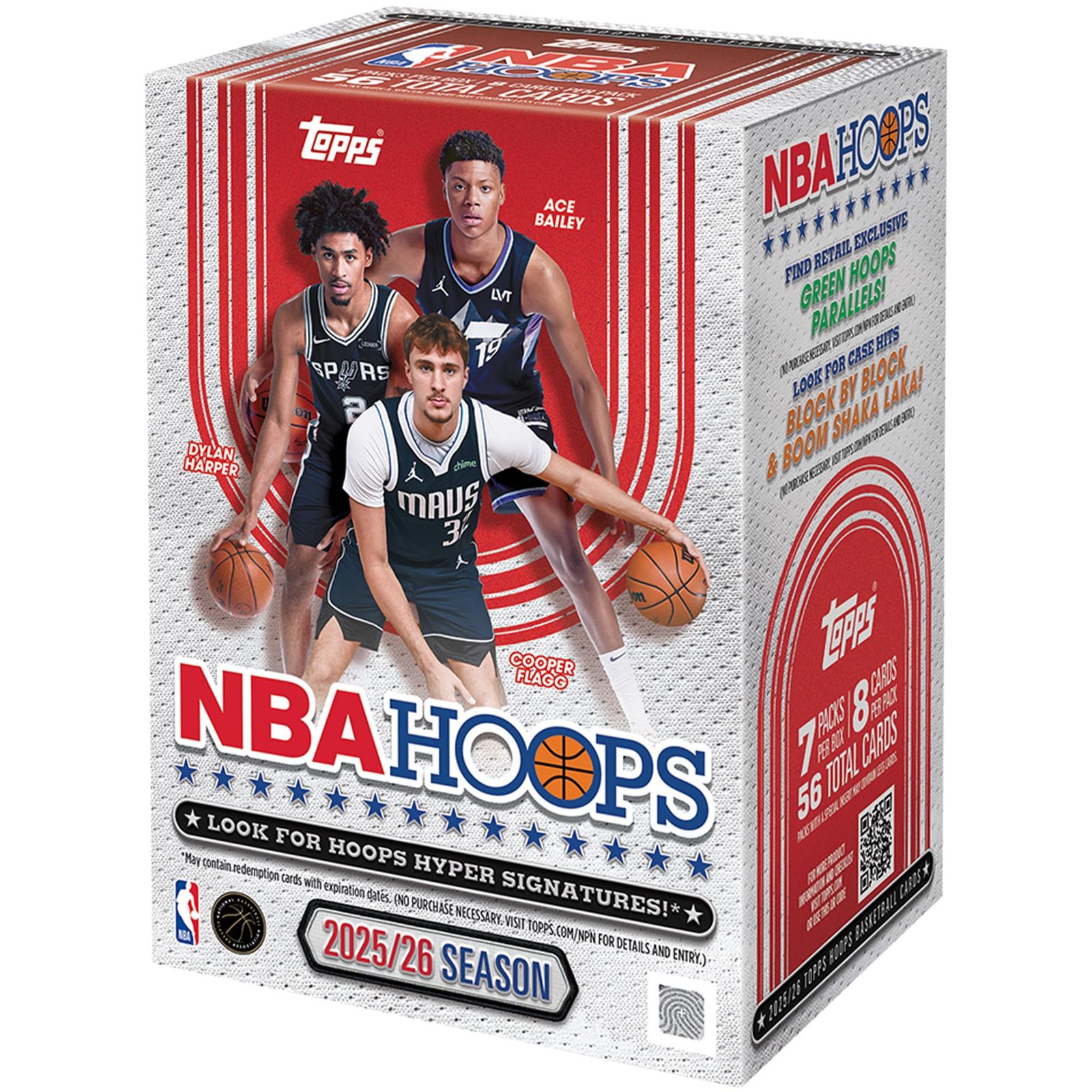 NBA 2025-26 TOPPS HOOPS BASKETBALL VALUE BOX