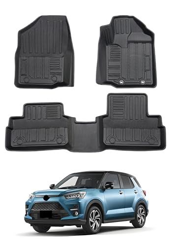 トヨタ との互換性あり ライズ/ダイハツロッキー A200A/210A・A200S/210S 3D フロアマット 立体カーマット TPE素材 滑り止め 防汚 耐摩耗 防水 車内アクセサリー 3Pセット2019年11月?現行ts