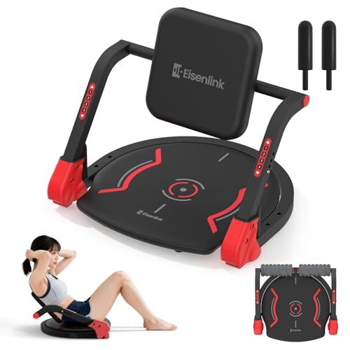 Eisenlink 腹筋マシーン 第3世代 正規品 2026改良筋トレ器具 2-in-1ローラー付き 4段階調整 折りたたみ シットアップベンチ ダイエット器具 腹筋台 自宅用 ホームジム 筋トレ器具 メーカー 男女兼用送料無料 6dea0400