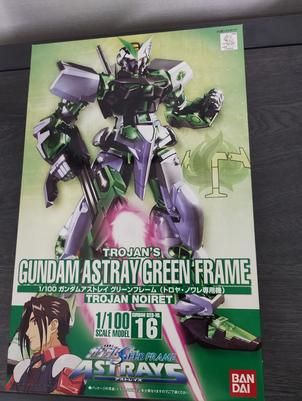 バンダイ 1/100 ガンダムアストレイ グリーンフレーム トロヤ・ノワレ専用機