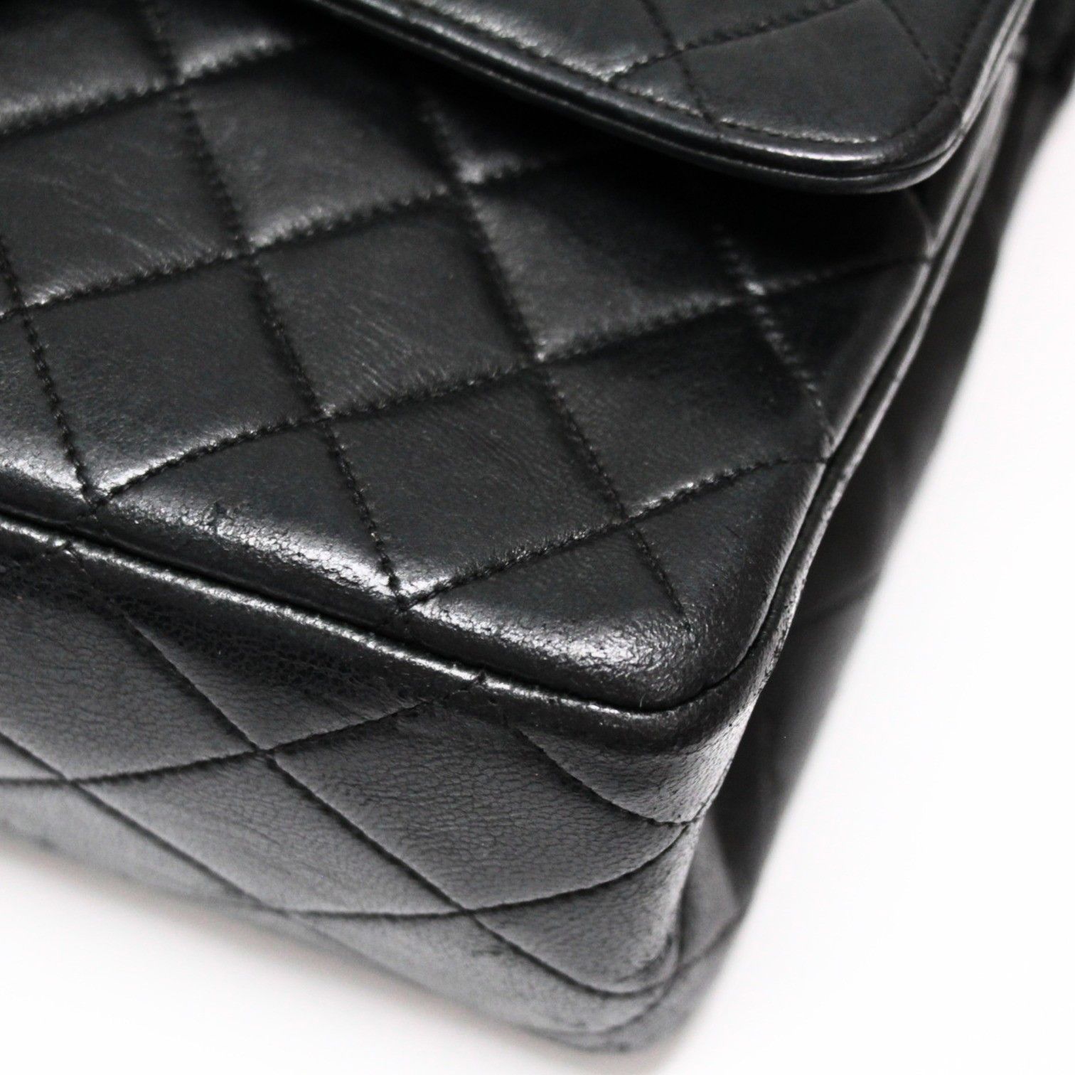 ​【美品】CHANEL シャネル ヴィンテージ マトラッセ ショルダー 黒 CHANEL シャネル ヴィンテージ マトラッセ25 シングルフラップ