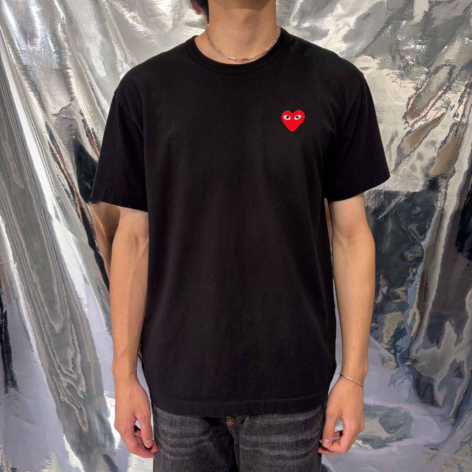 Comme des Garçons ロゴ Tシャツ ブラック　コットン　コムデギャルソン