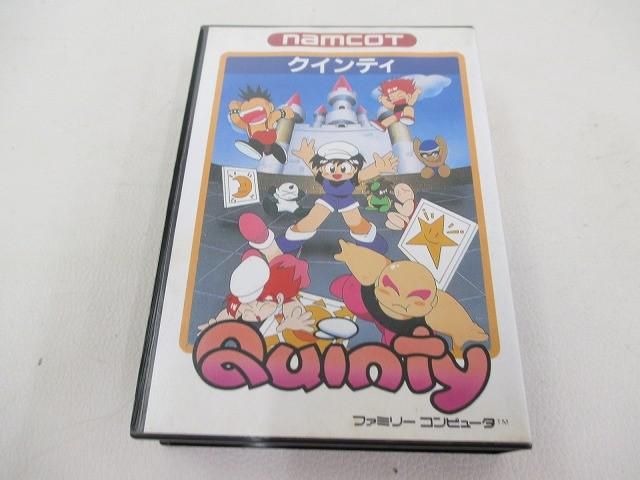 中古品 ゲーム ファミコン ソフト クインティ 箱・取説・ハガキ・保証書・その他付き