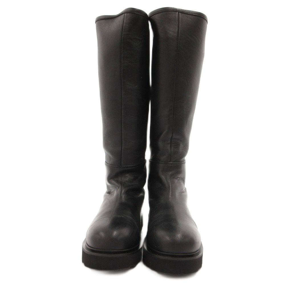 カミナンド caminando RIDING LONG BOOTS ロングブーツ 7 黒 ブラック