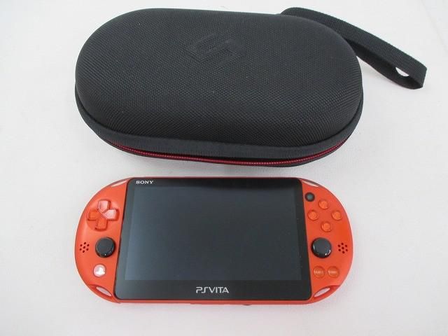 中古品 ゲーム PS Vita 本体 PCH-2000 メタリックレッド 動作品