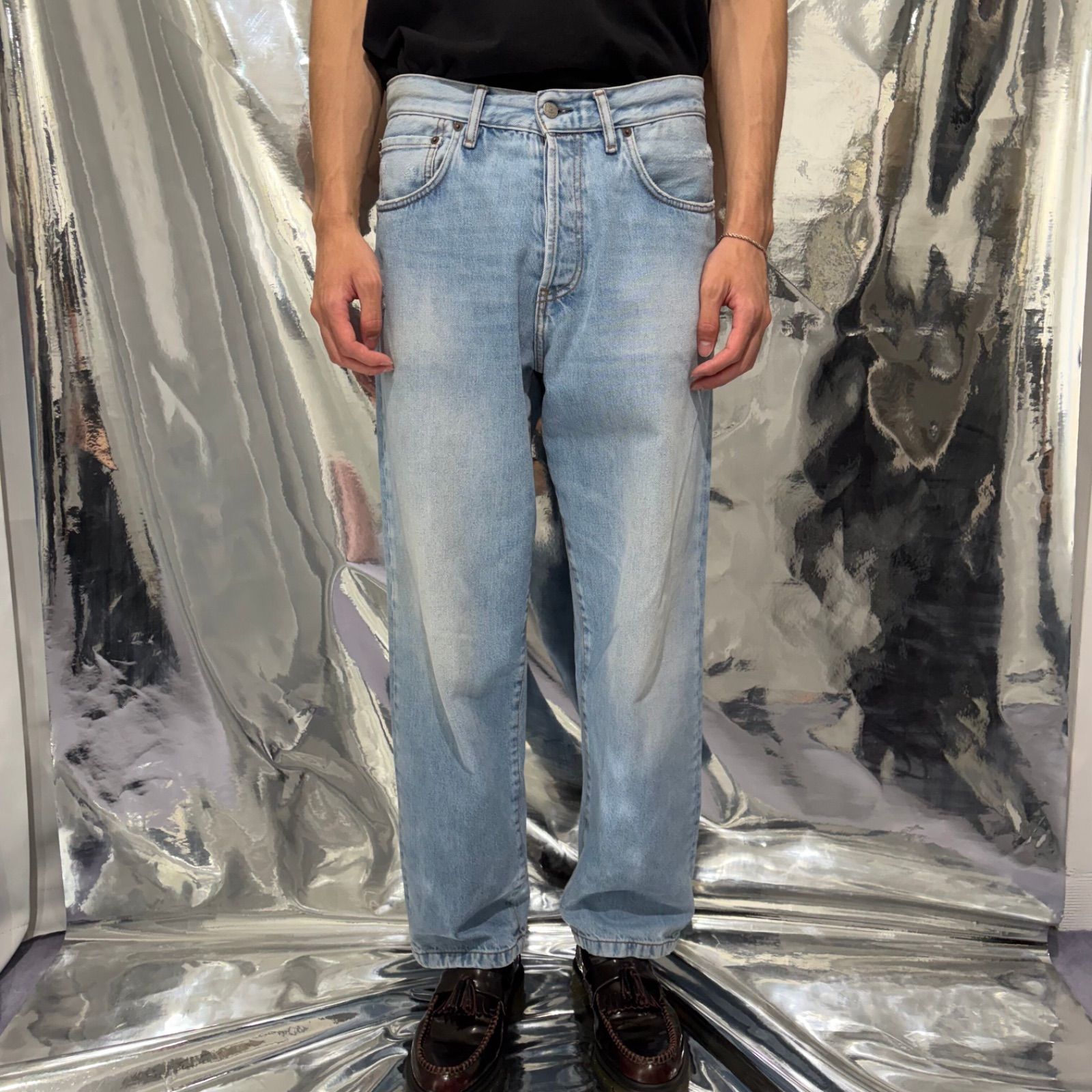 Acne Studios ルーズフィットデニム ブルー コットン アクネステュディオ