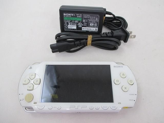 中古品 ゲーム PSP 本体 PSP1000 ホワイト 動作品 充電器付き