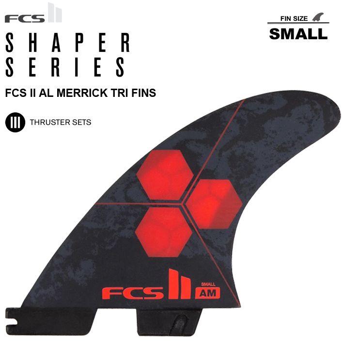 FLYER & AL MERRICK トライフィンショートボード FCS2 フィン 送料無料！ FCS2 AL MERRICK PC TRI FINS S/M/Lサイズ