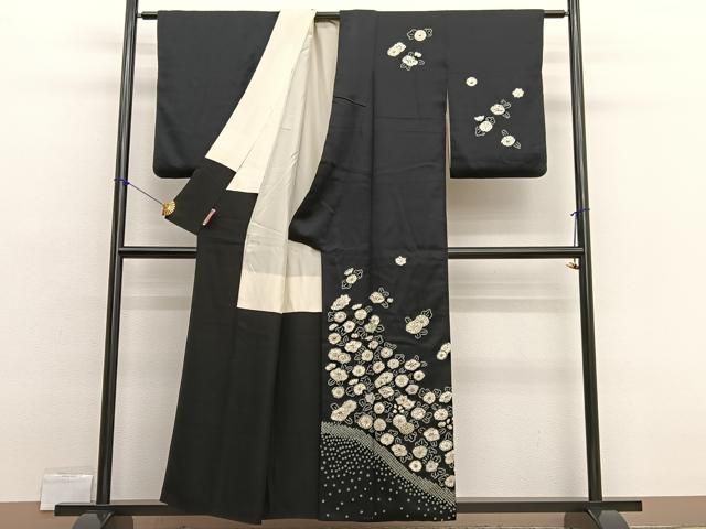 平和屋着物□訪問着 辻が花 絞り 黒地 正絹 逸品 BAAX2514hv - メルカリ