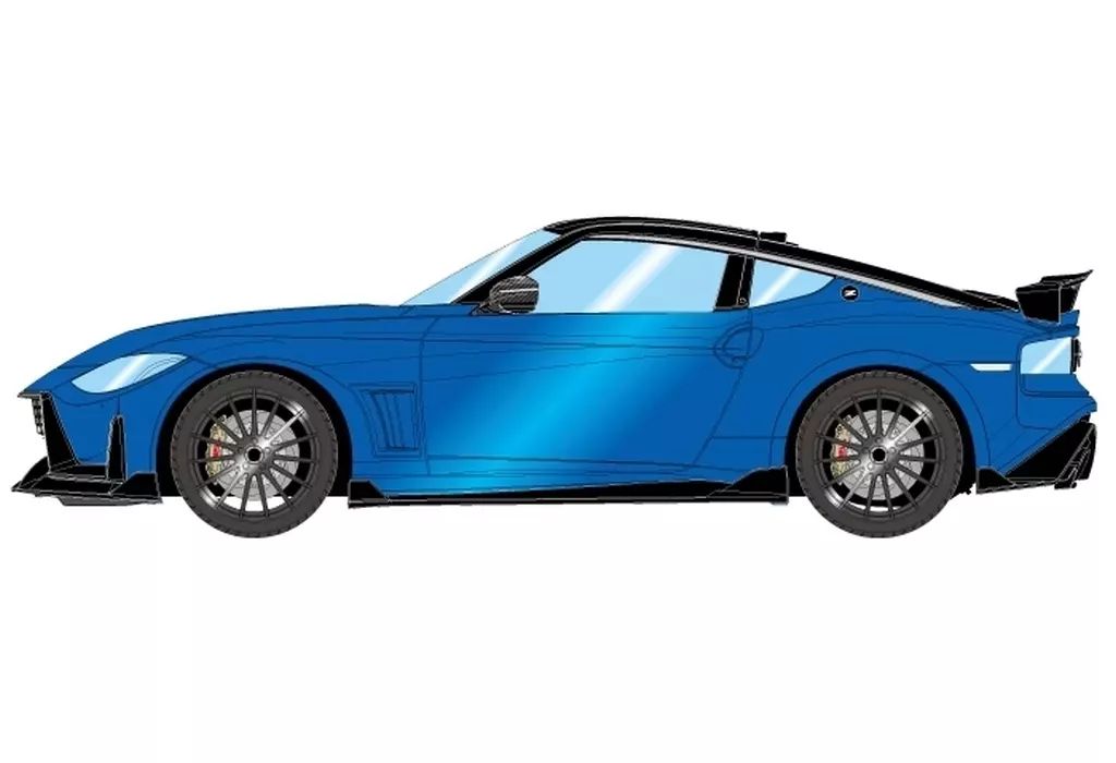【中古】ミニカー 1/43 IMPUL Fairlady Z 2023(セイランブルー×スーパーブラック) [EM797A]