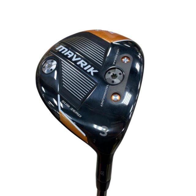 【中古】 キャロウェイ MAVRIK SUBZERO 3W フェアウェイウッド FW 純正特注シャフト (フレックスS) メンズ 男性用 右利き 右用 Cランク ゴルフクラブ