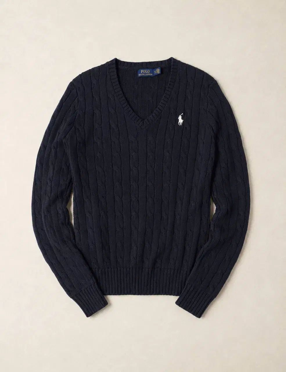 POLO ポロ ラルフローレン ブラック ケーブル ニット