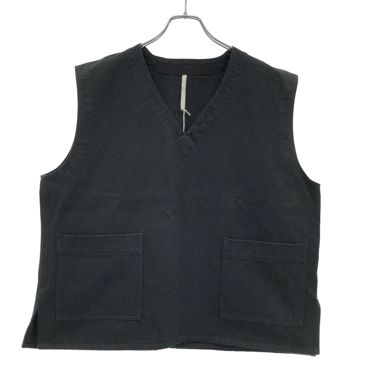 ARTE POVERA アルテ ポーヴェラ 23AW Vネックベスト ブラック S