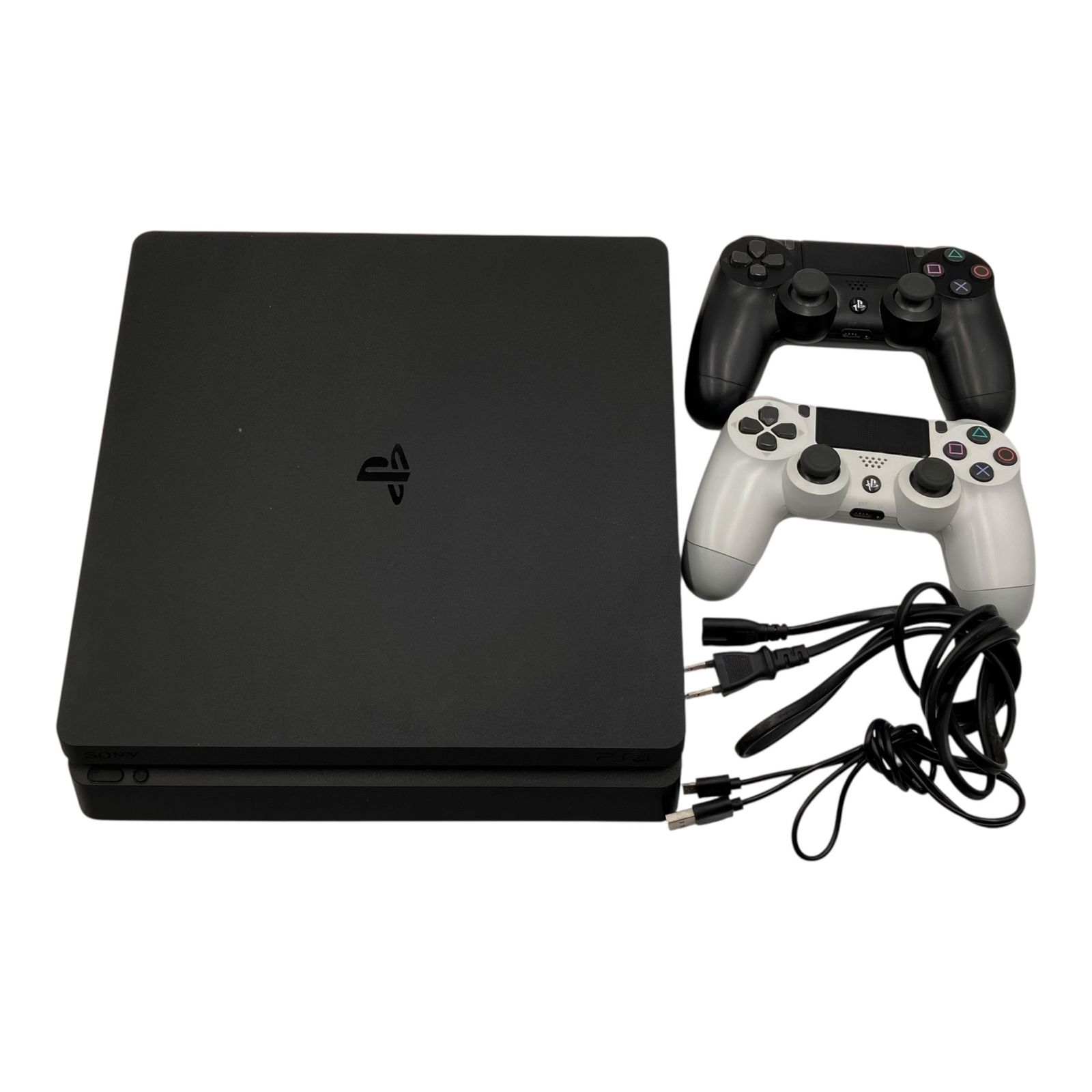 ■SONY PlayStation4 PS4 CUH-2000A 500GB 本体 コントローラー2個 電源ケーブル USBケーブル付き 初期化済み 動作確認済み2624037,2624037