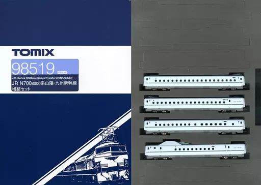 【新品】鉄道模型 1/160 N700-8000系山陽・九州新幹線増結セット(4両) [98519]