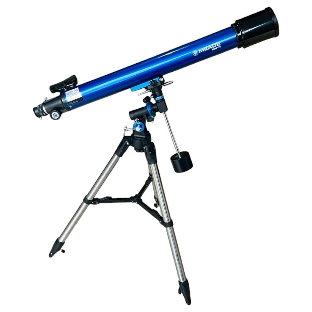 【箱・説明書付】MEADE 天体望遠鏡 EQM-70 屈折式 ケンコー 付属品多数 初心者