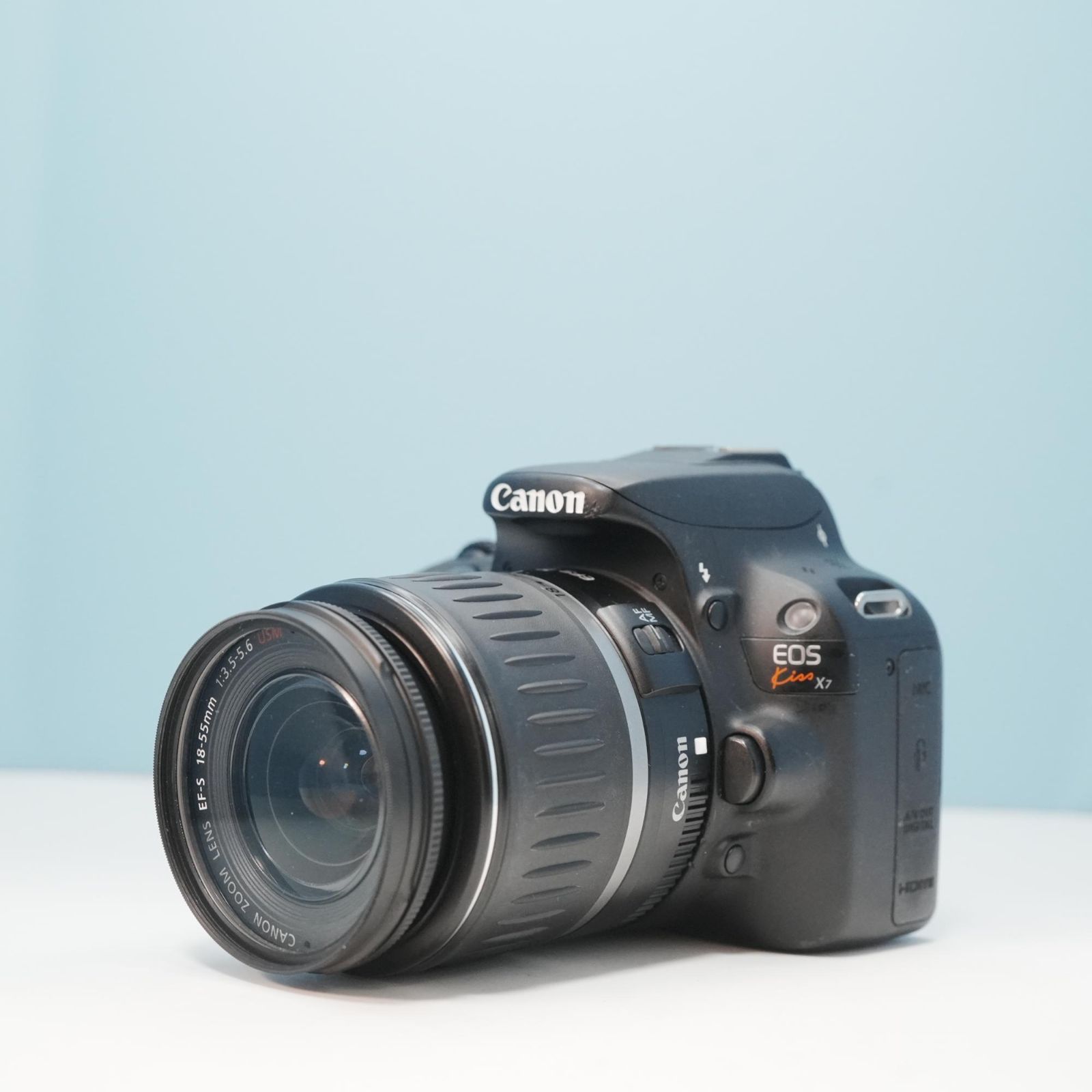Canon EOS kiss X7 一眼レフ スマホ転送OK フルセット 美品 a6743 