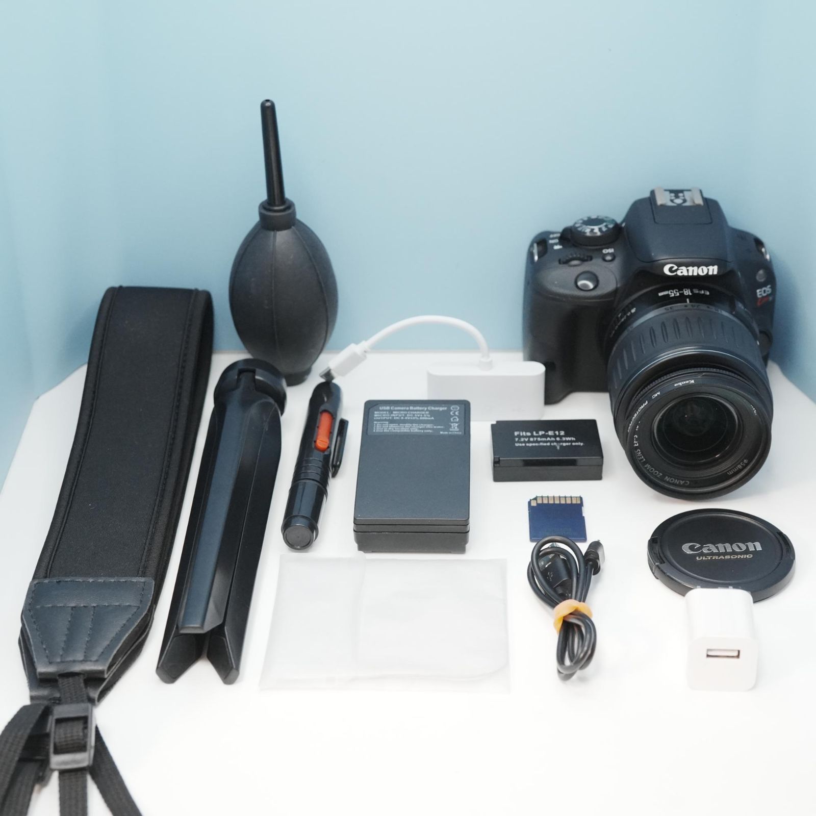 Canon EOS kiss X7 一眼レフ スマホ転送OK フルセット 美品 a6743 