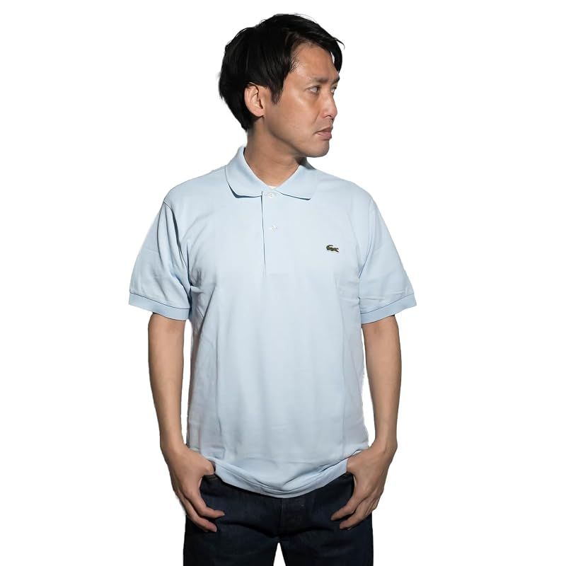 【新品】 [ラコステ] L1212/L1264 半袖 ポロシャツ メンズ 鹿の子 世界流通モデル 2(XS)～9(4XL) ライトブルー/T01 Size 9 [並行輸入品]
