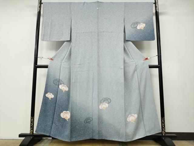 平和屋着物●訪問着　舞梅文　暈し染め　正絹　逸品　CABG5541ut