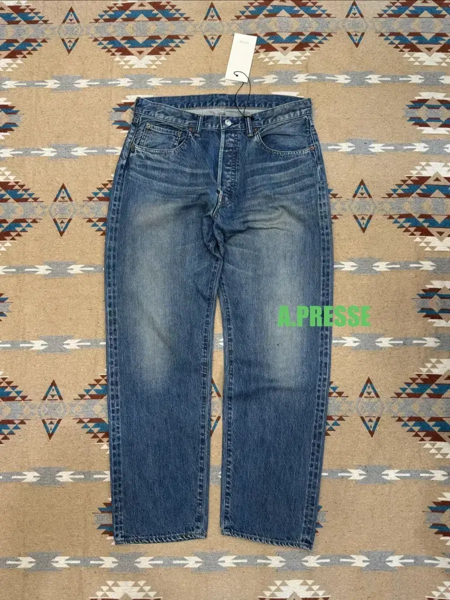 32-30 アプレッセ ウォッシュド デニム パンツ E ブリーチ - 26SS