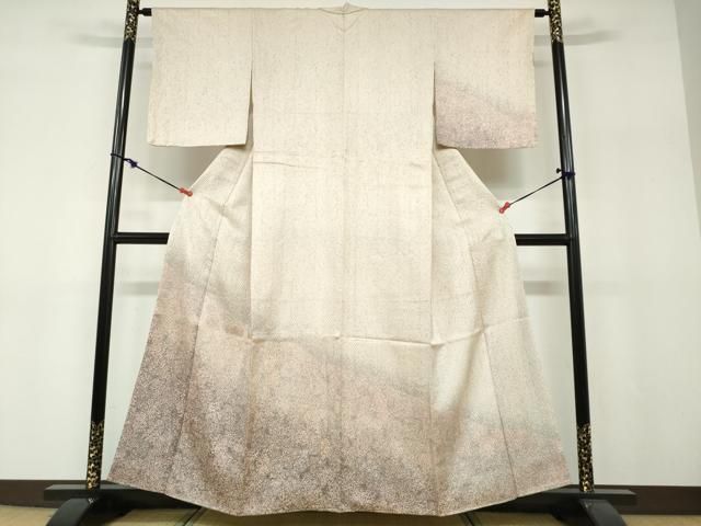 平和屋着物●訪問着　絞り　草花文　正絹　逸品　未使用　DABF1265ud