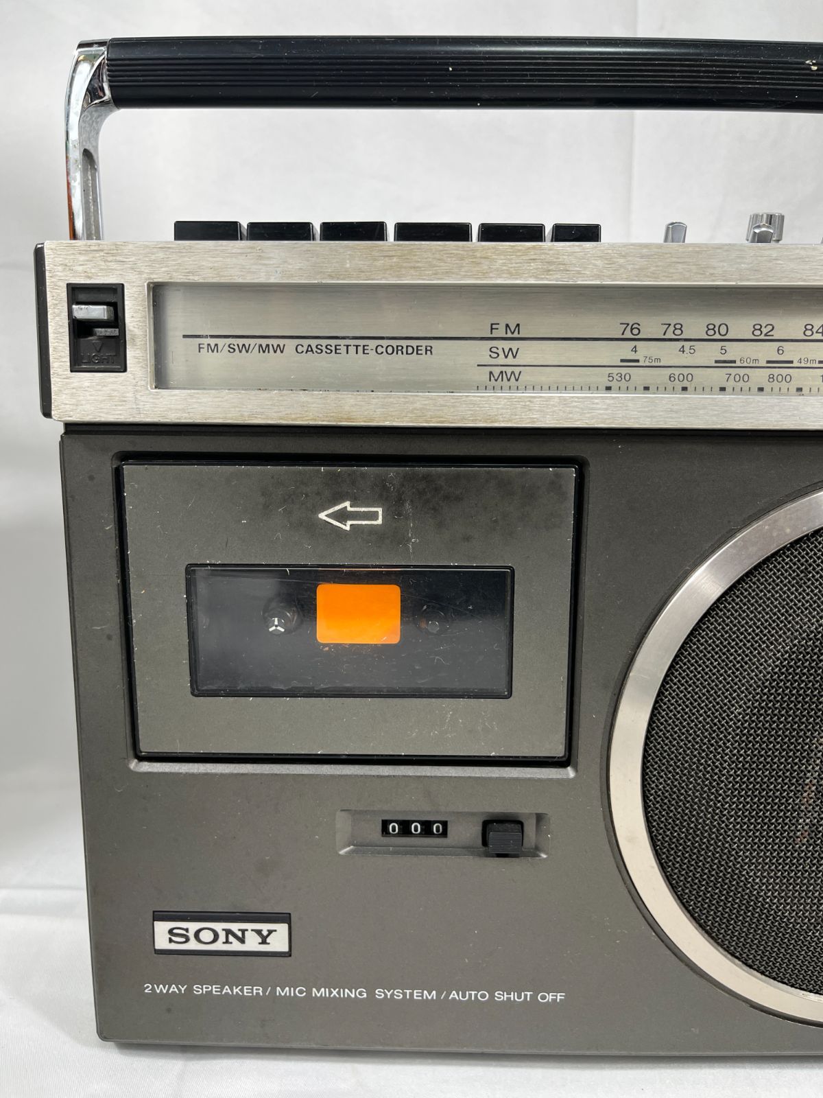 SONY CF-1980II ラジカセ 昭和レトロカセットレコーダー ジャンク品 SONY ソニー CASSETTE-CORDER 3BANDS CF-1980Ⅱ 日本製