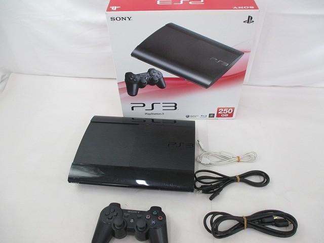 【まとめ売り 中古品】 ゲーム プレイステーション3 PS3本体 CECH-4200B ブラック 箱・説周辺機器付き