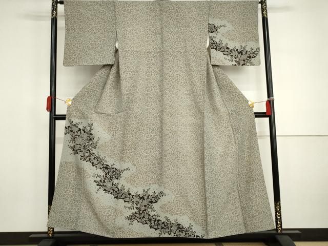平和屋着物●訪問着　更紗花唐草文　正絹　逸品　AABJ3174cs