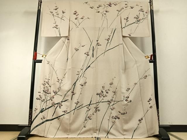 平和屋着物●訪問着　枝梅文　正絹　逸品　AABI9316fy 24,375円