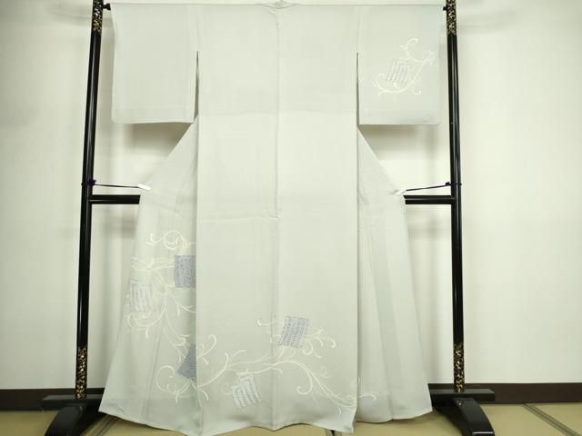 平和屋着物▽訪問着　単衣　源氏香　金彩　正絹　逸品　DABF8889sf