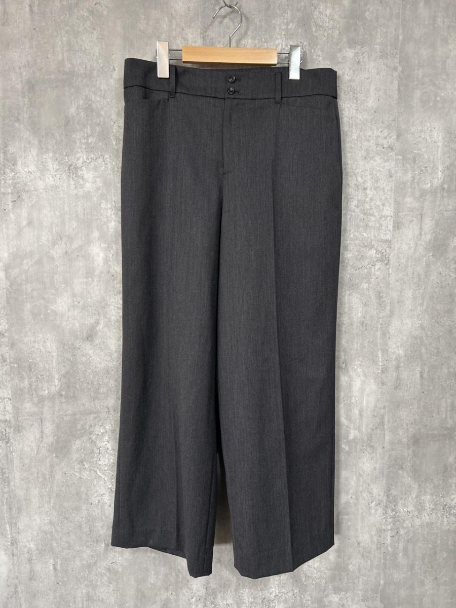 23区 ニジュウサンク 大きいサイズ ワイド スラックス パンツ size44/グレー ■■◎レディース