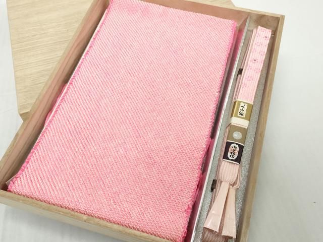 平和屋着物●和装小物　帯締め・帯揚げセット　総絞り　高麗組　金糸　逸品　未使用　DABD8888zzz