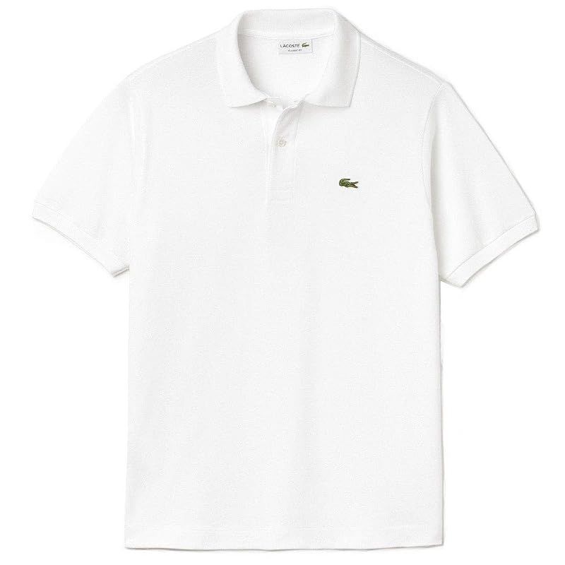 【新品】 [ラコステ] ポロシャツ クラシックフィット 半袖 鹿の子 テニス ゴルフ メンズ 男性用 L1212 white(001) M(日本Lサイズ相当) [並行輸入品]