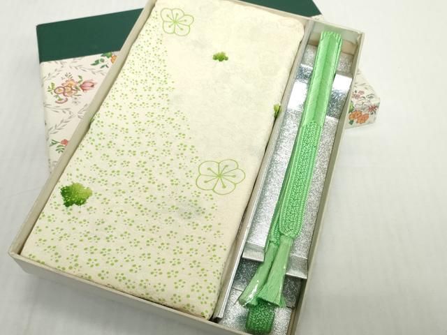 平和屋着物●和装小物　帯締め・帯揚げセット　絞り　舞花文　逸品　未使用　DABH2062zzz