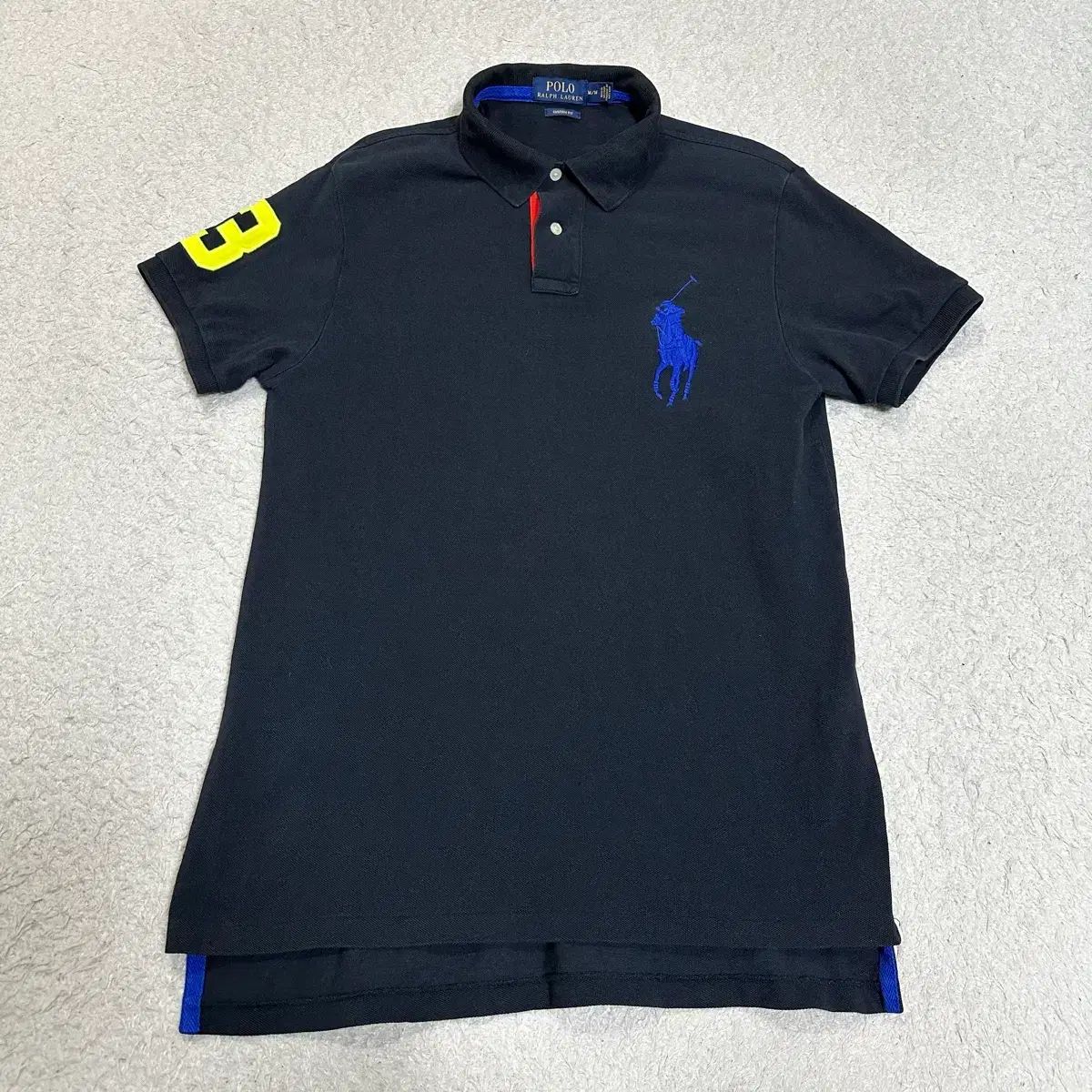 POLO RALPH LAUREN ビックポニー 半袖 カラーTシャツ ブラック m