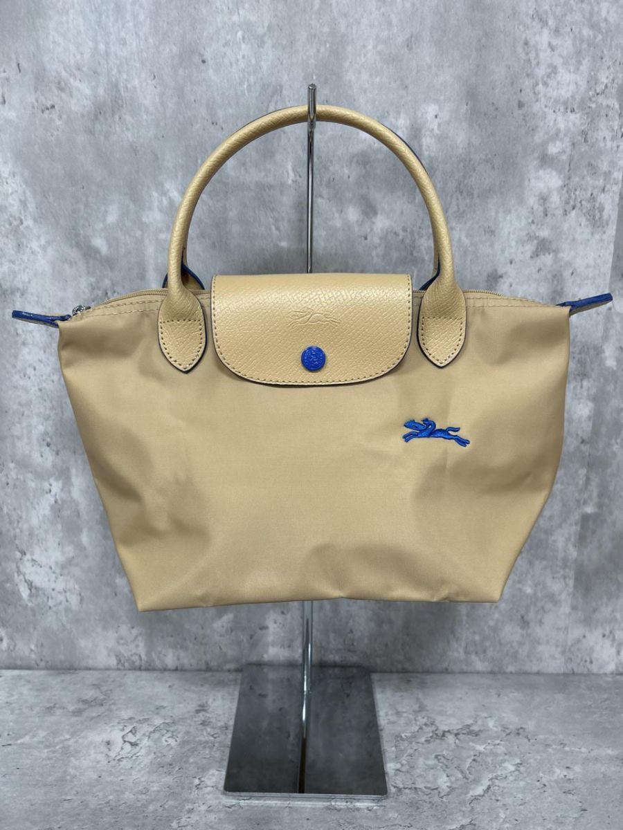 LONGCHAMP ロンシャン ナイロン生地 プリアージュクラブ トート バッグ sizeF/ベージュ ■■◎レディース