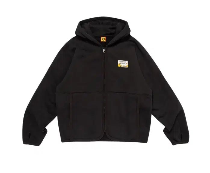 HUMAN MADE(ヒューマンメイド) フリース スウェット ジップアップ フーディー ブラック XL