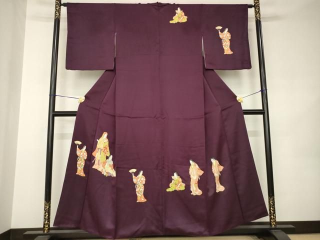 平和屋着物●訪問着　女人文　正絹　逸品　AABK0029ck